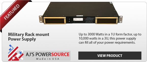 Featured military rack mount COTS AC to DC and DC to DC power supply