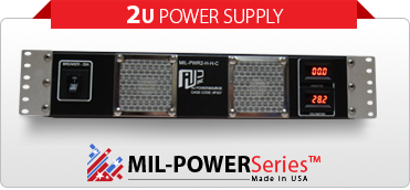 2U military rack mount AC to DC and DC to DC power supply